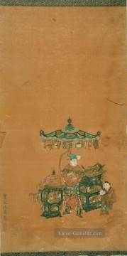 仇英 Qiu Ying Werke - Schriftrolle, die das Herz sutra 1543 alte China Tinte